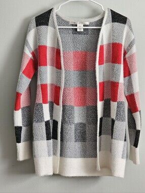 Extremely Soft Max Studio Eyelash Knit Open Front Cardigan, Medium